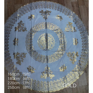 Lace Table Cloth Round (GOLD)