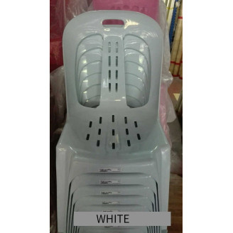 M158 WHITE (kerusi berlengan murah)